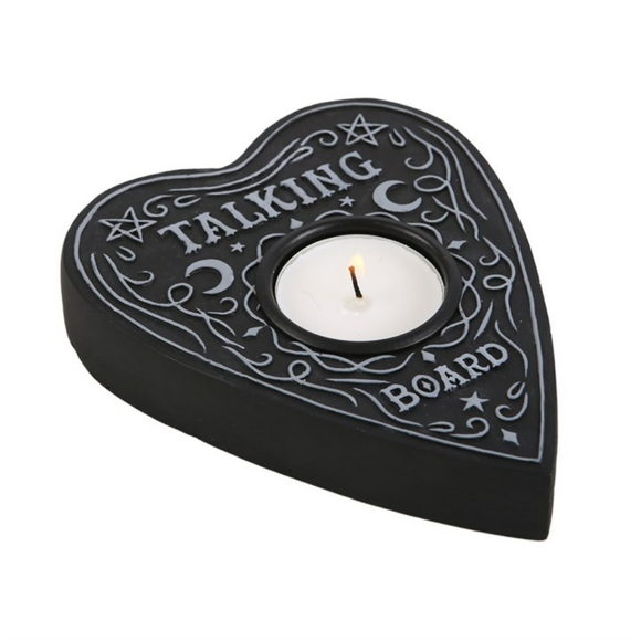 Heart Shaped Planchette Tea Light Candle Holder - Picture 2 of 3